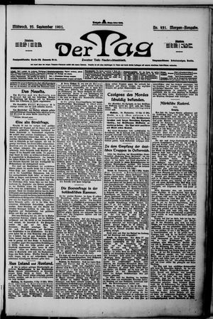 Der Tag vom 25.09.1901