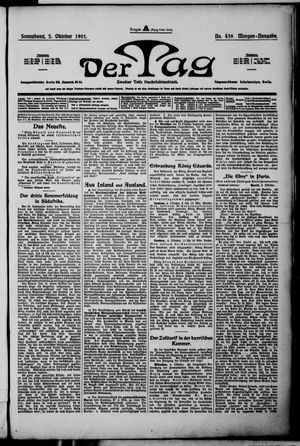 Der Tag vom 05.10.1901
