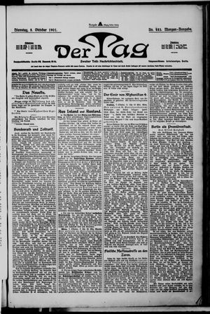 Der Tag vom 08.10.1901