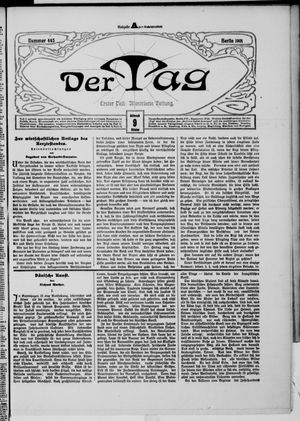 Der Tag vom 09.10.1901