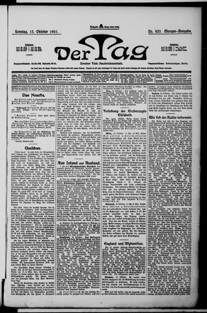 Der Tag vom 13.10.1901