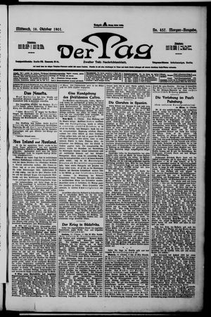 Der Tag vom 16.10.1901