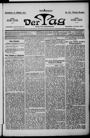 Der Tag vom 19.10.1901