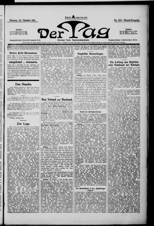 Der Tag vom 22.10.1901