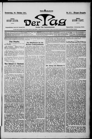 Der Tag on Oct 24, 1901