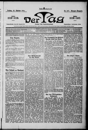 Der Tag vom 25.10.1901