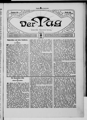 Der Tag vom 30.10.1901