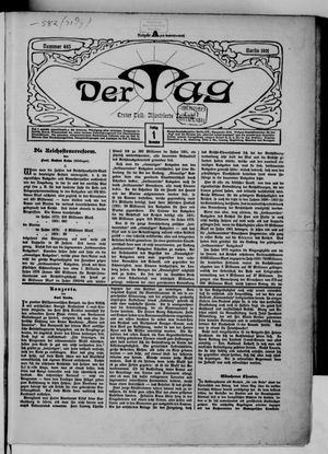 Der Tag vom 01.11.1901