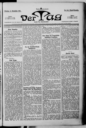 Der Tag vom 11.11.1901
