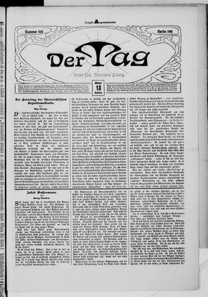 Der Tag vom 13.11.1901