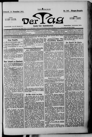 Der Tag vom 13.11.1901