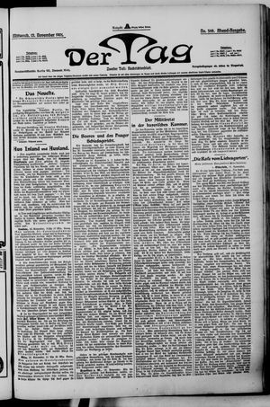 Der Tag vom 13.11.1901