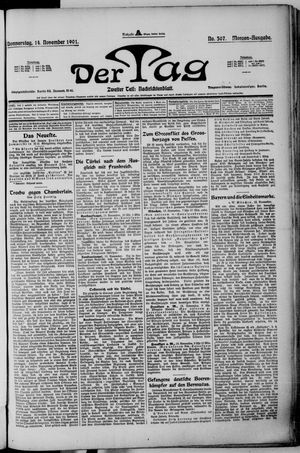 Der Tag vom 14.11.1901