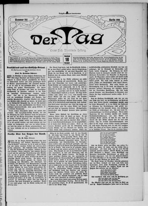 Der Tag vom 16.11.1901