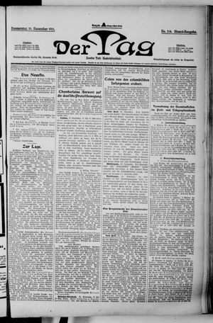 Der Tag vom 21.11.1901