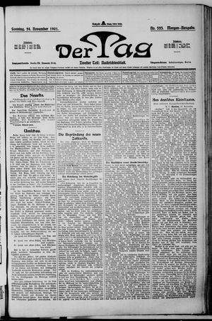 Der Tag vom 24.11.1901