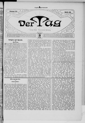 Der Tag vom 28.11.1901