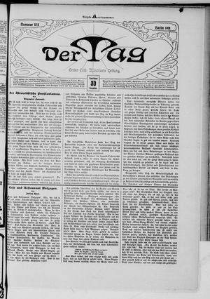 Der Tag vom 30.11.1901