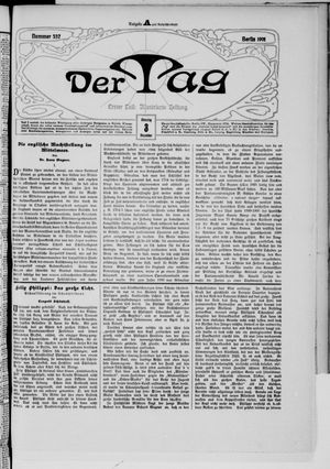 Der Tag vom 03.12.1901