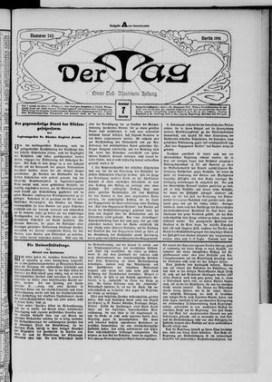 Der Tag vom 07.12.1901