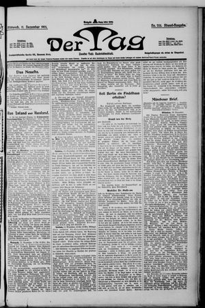 Der Tag vom 11.12.1901