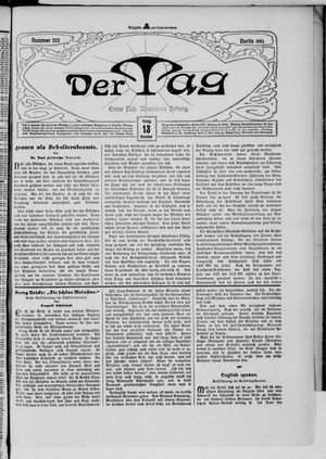 Der Tag vom 13.12.1901