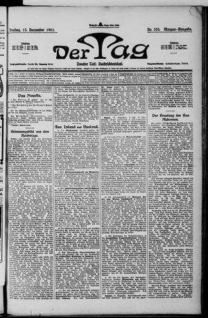 Der Tag vom 13.12.1901
