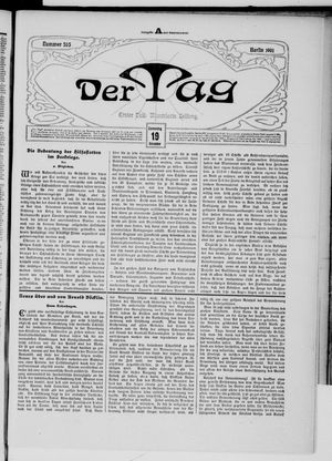 Der Tag vom 19.12.1901