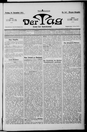 Der Tag vom 20.12.1901