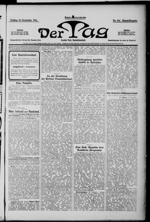 Der Tag vom 20.12.1901