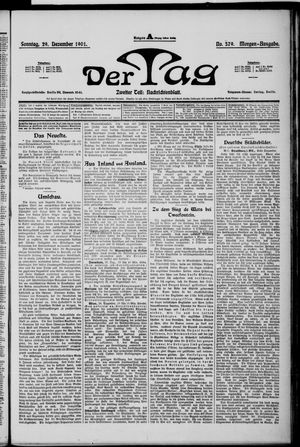Der Tag vom 29.12.1901