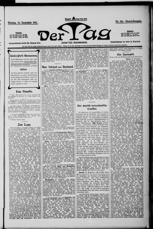 Der Tag vom 30.12.1901