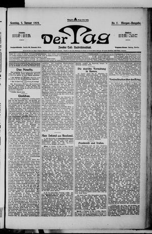 Der Tag on Jan 5, 1902