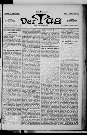Der Tag vom 06.01.1902