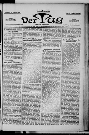 Der Tag vom 07.01.1902