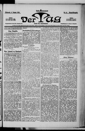 Der Tag on Jan 8, 1902