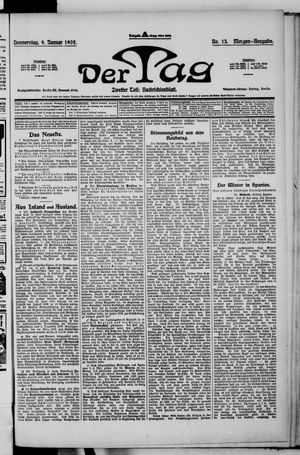 Der Tag on Jan 9, 1902