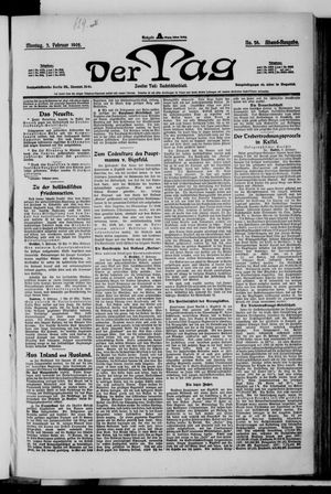 Der Tag on Feb 3, 1902