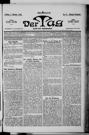 Der Tag vom 07.02.1902