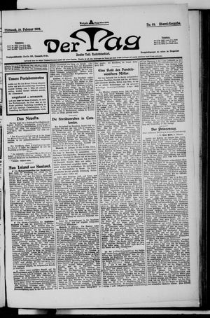 Der Tag vom 19.02.1902