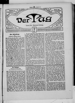 Der Tag vom 07.03.1902