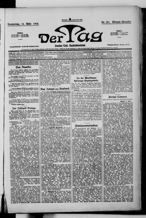 Der Tag on Mar 13, 1902