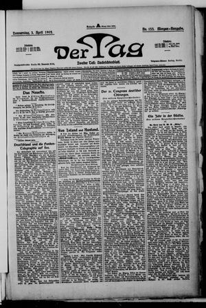 Der Tag on Apr 3, 1902