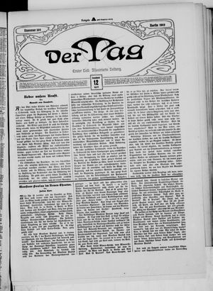 Der Tag on Apr 12, 1902