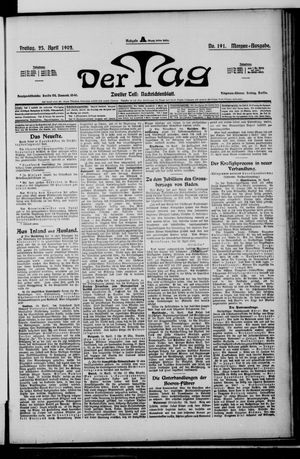 Der Tag vom 25.04.1902
