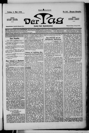 Der Tag on May 2, 1902
