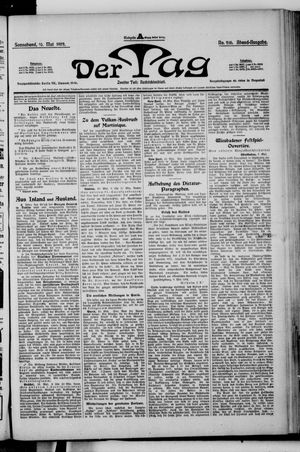 Der Tag vom 10.05.1902