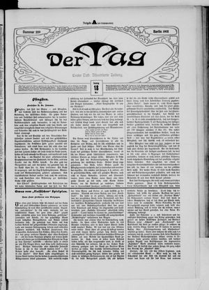 Der Tag vom 18.05.1902