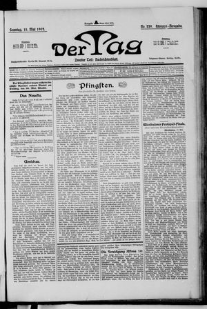 Der Tag vom 18.05.1902