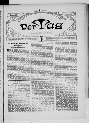 Der Tag vom 21.05.1902